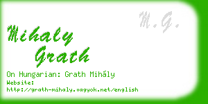 mihaly grath business card